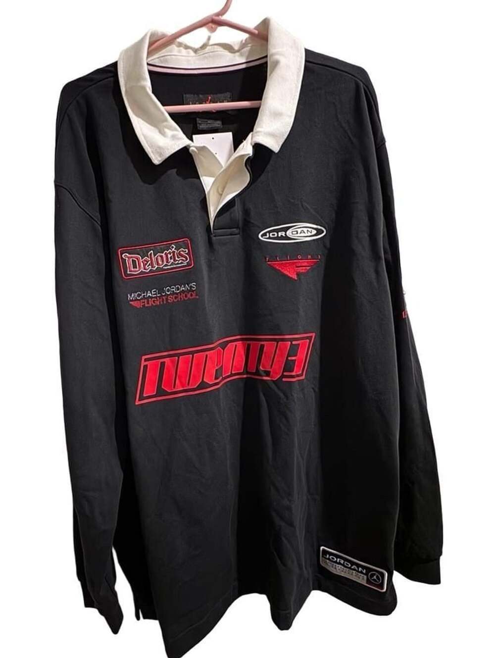 Jordan Essentials Long-Sleeve Rugby Top Black HF9323-010